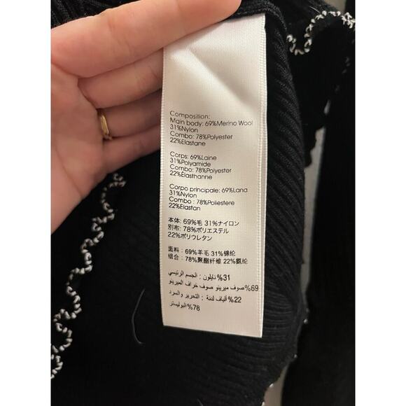 3.1 PHILLIP LIM Ribbed Square Neck Sweater Sz M - Picture 8 of 9